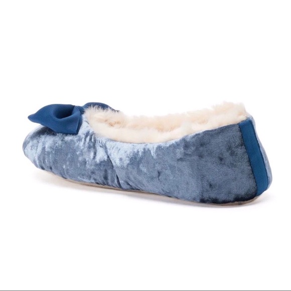 LC LAUREN CONRAD Slippers & Sleep Mask Set Blue Sizes S XL - Picture 4 of 6